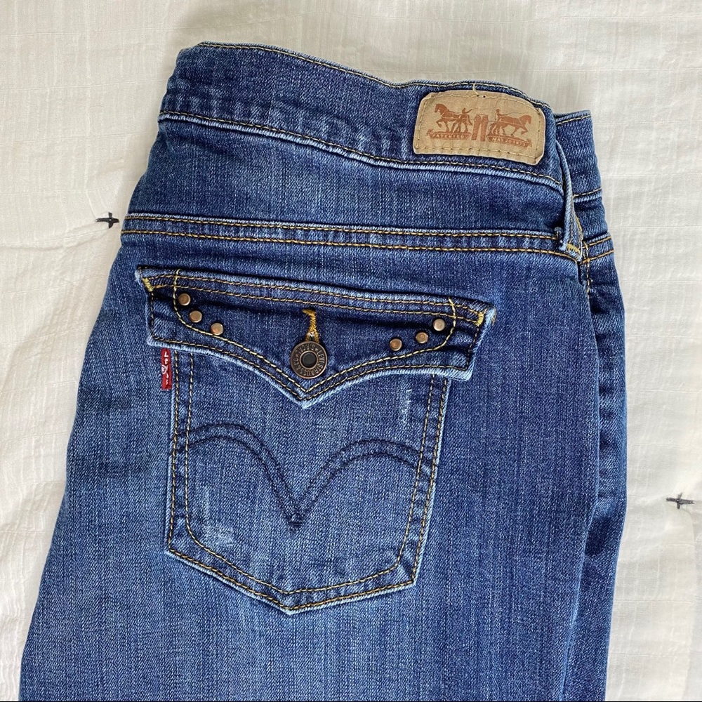 Levis 515 boot cut jeans studded pockets size 10